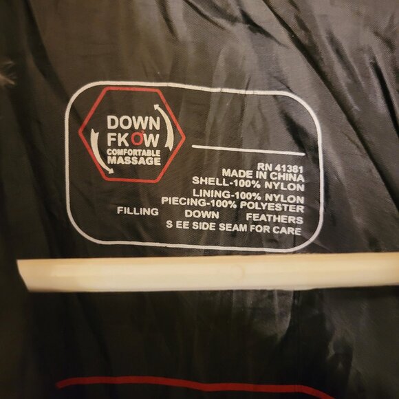 DOWN FKÖW Black Puffer Jacket – Medium, Warm Winter Coat - Picture 2 of 5